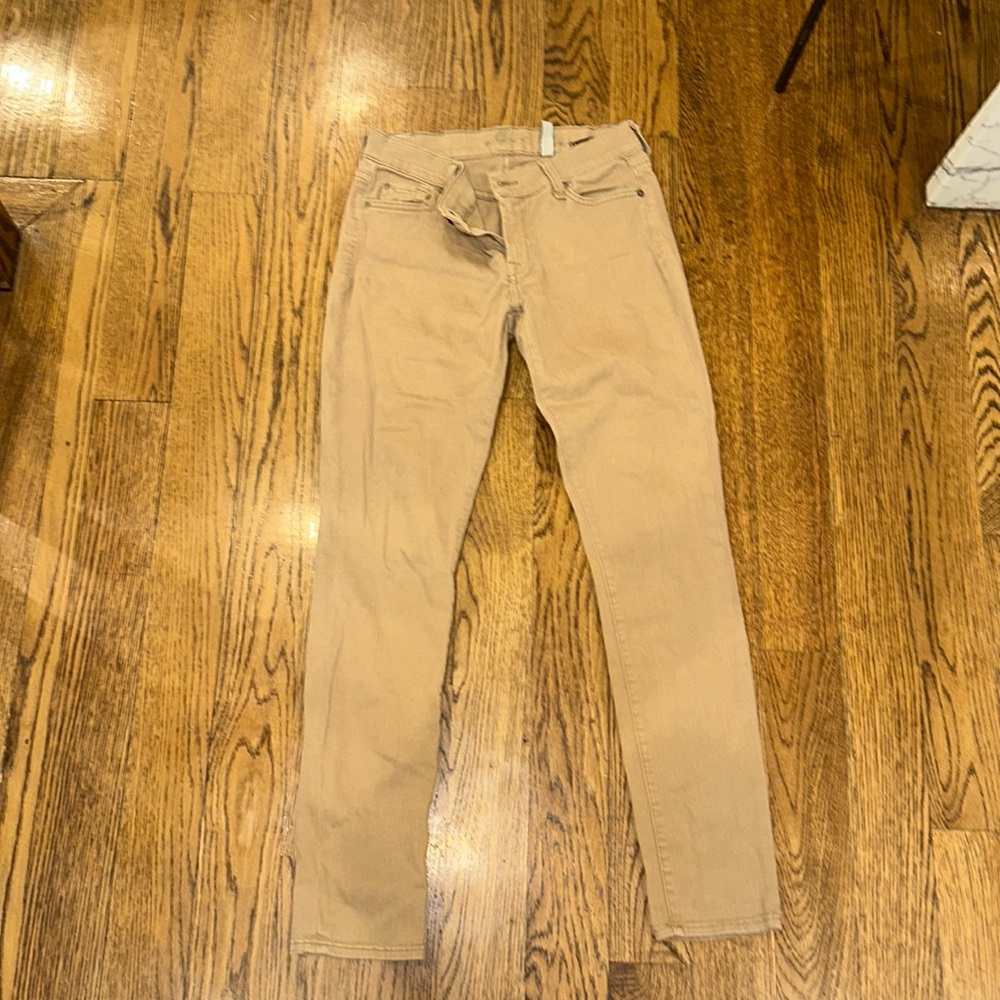 7 for all mankind khaki skinny jeans